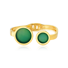 Bracelete Singular - Ágata Verde